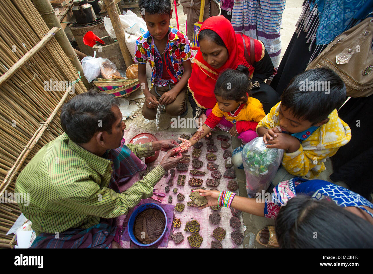 Nurullahpur Mela, On the occasion of village fair held at the Sunderipara area of Kusumhati union, Dohar,Dhaka, Bangladesh. Stock Photo