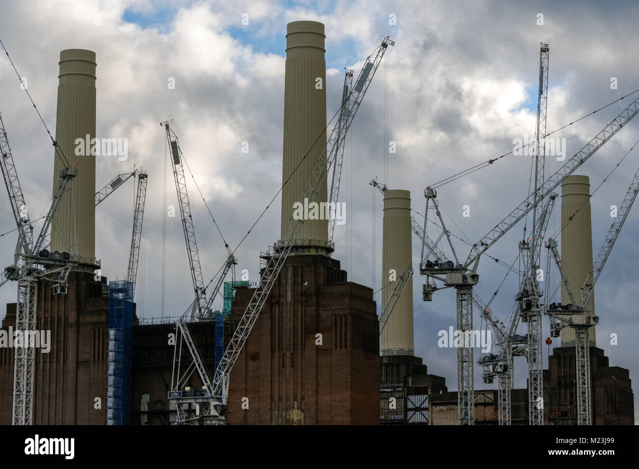Redevelopment of Battersea Power Station in London, England, United Kingdom, UK Stock Photo