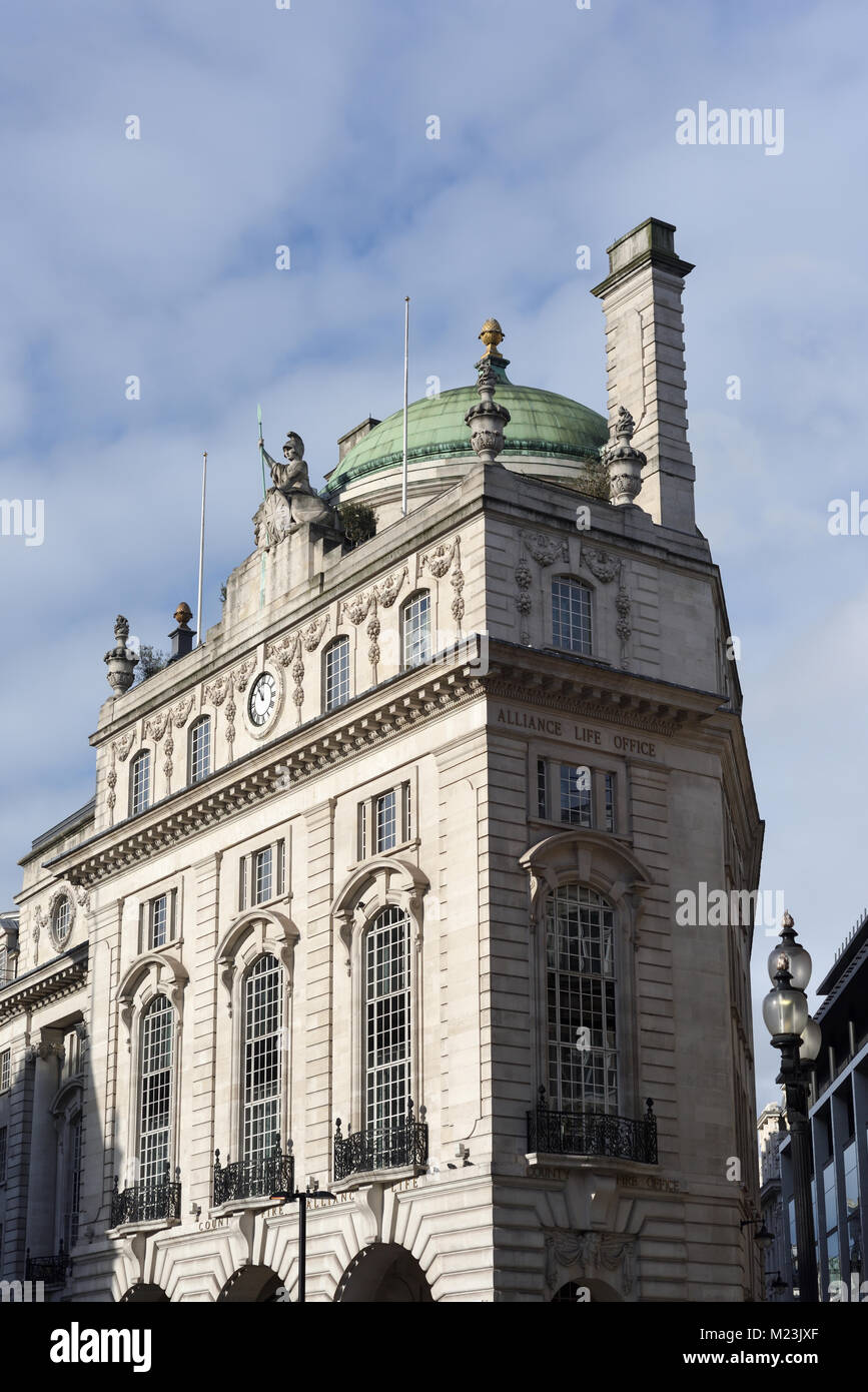 County Fire and Alliance Life Office,London,UK. Stock Photo
