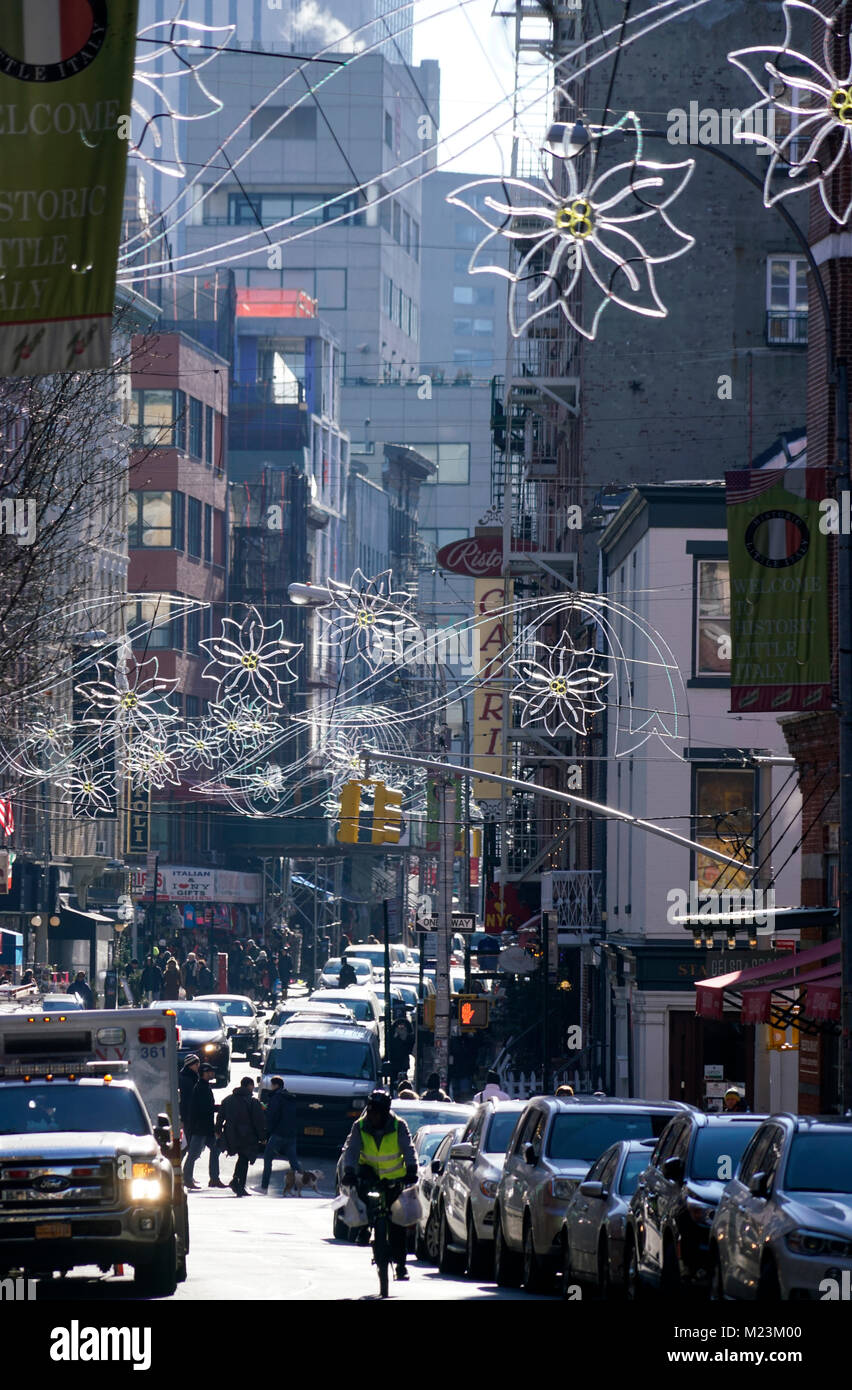 Mulberry Street New York High Resolution Stock Photography and Images