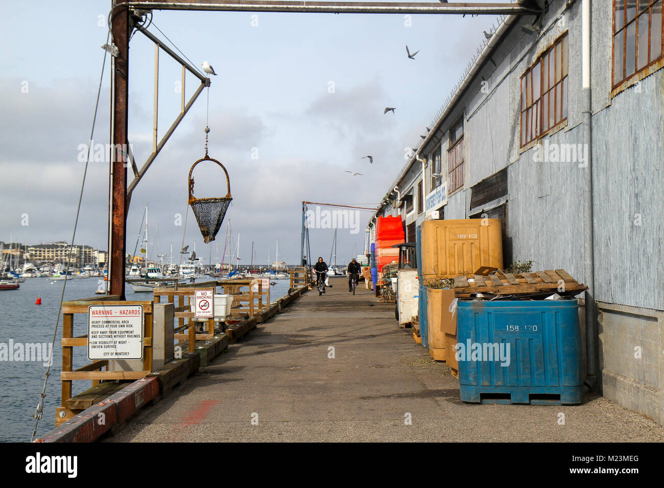 Municipal Wharf II, Monterey, California, United States Stock Photo