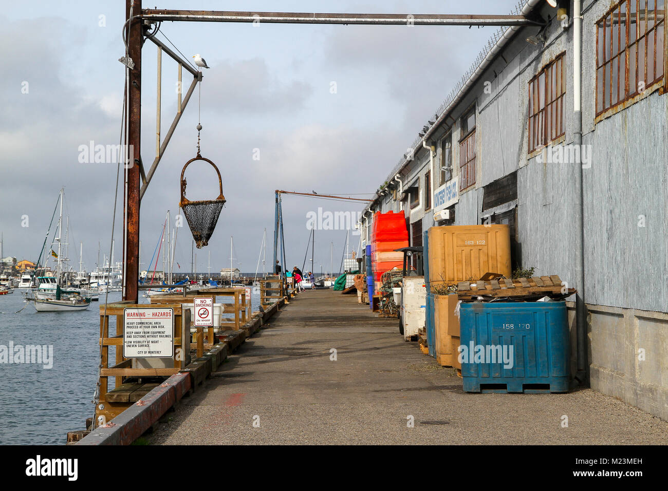 Municipal Wharf II, Monterey, California, United States Stock Photo