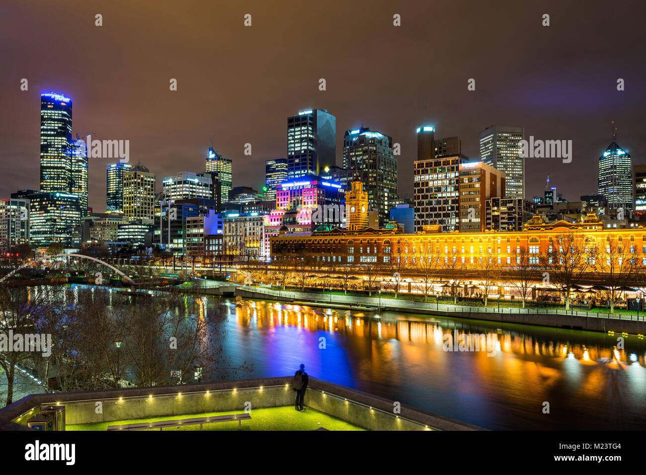 Melbourne city view Stock Photo - Alamy