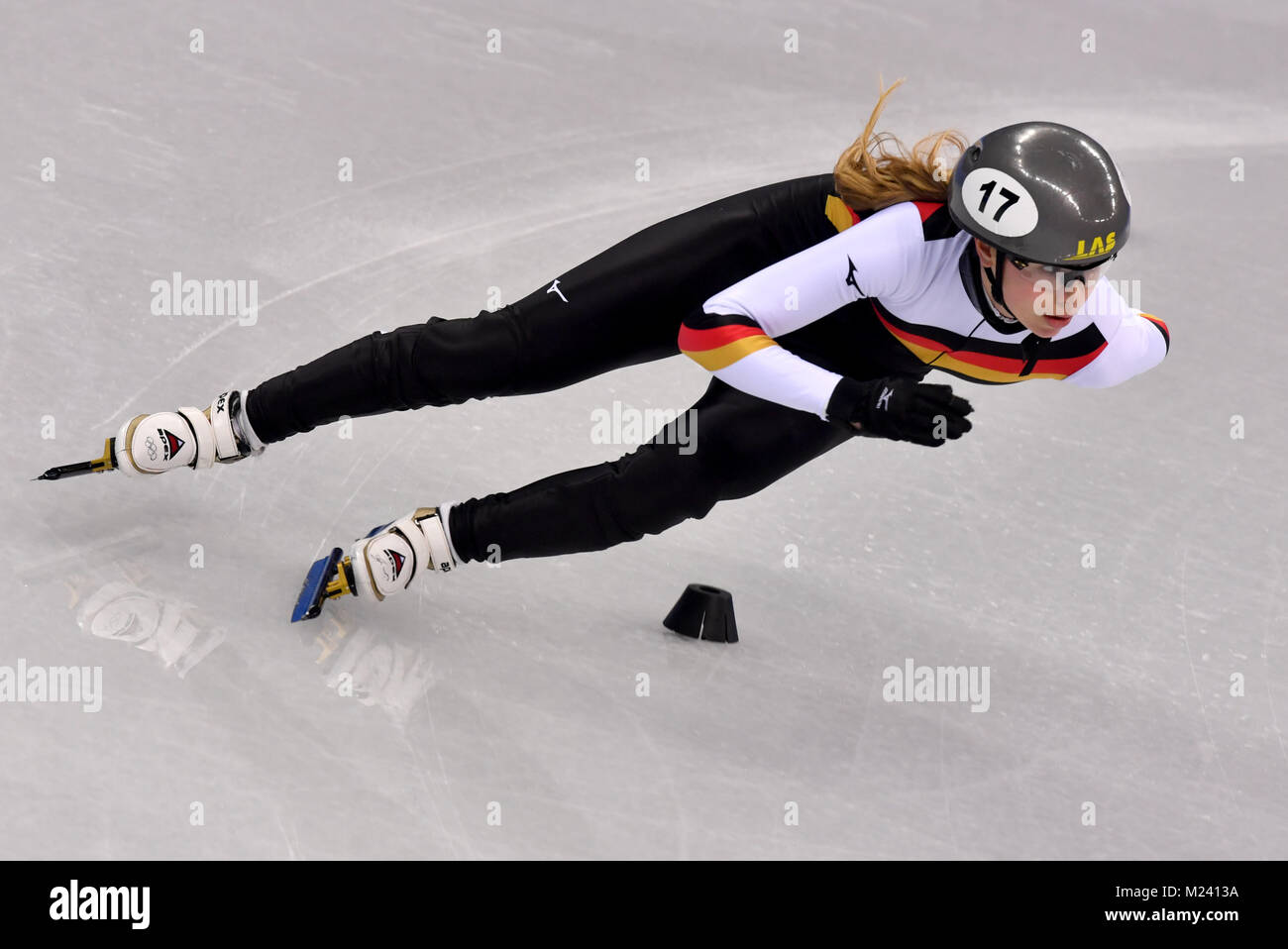 Gangneung South Korea 04th Feb 2018 Short Track Speed Skater Anna Seidel Of Germany Training In Gangneung South Korea 04 February 2018 The Pyeongchang 2018 Olympic Winter Games Are Due To Run