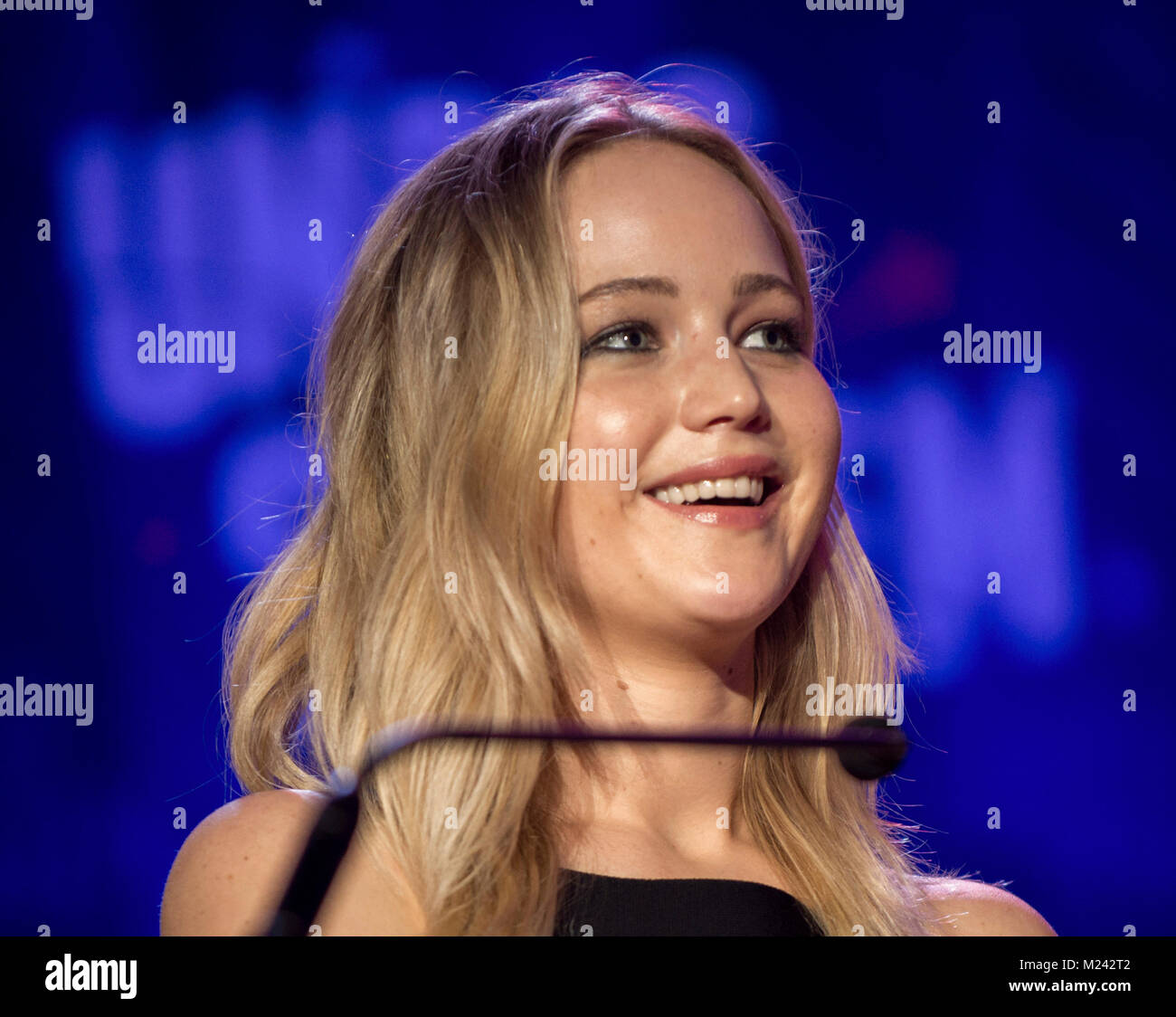 New Orleans, Louisiana, USA. 04th Feb, 2018. JENNIFER LAWRENCE emcees