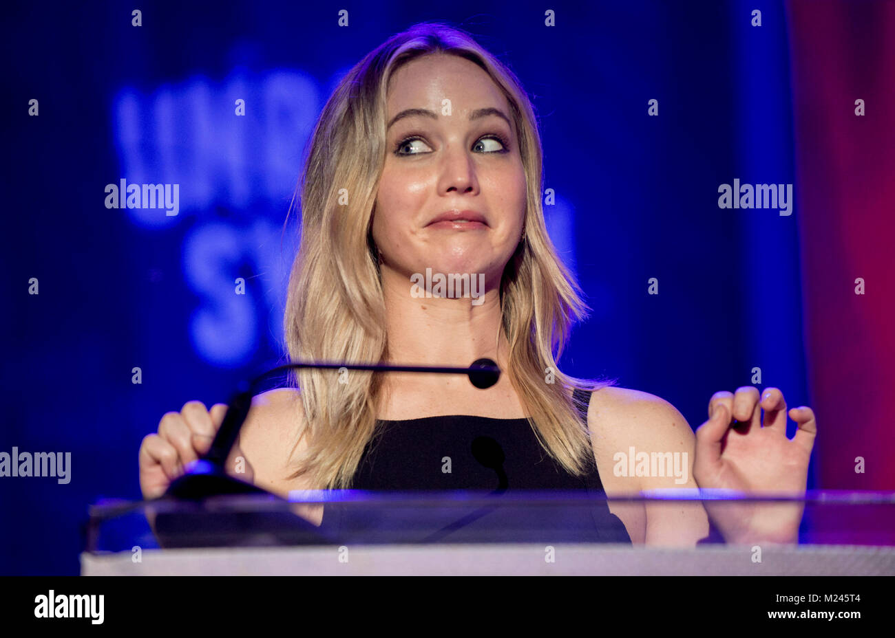 New Orleans, Louisiana, USA. 04th Feb, 2018. Actress JENNIFER LAWRENCE