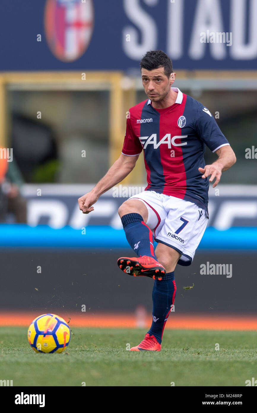 Blerim Dzemaili Of Bologna During The Italian Serie A Match Between Stock Photo Alamy