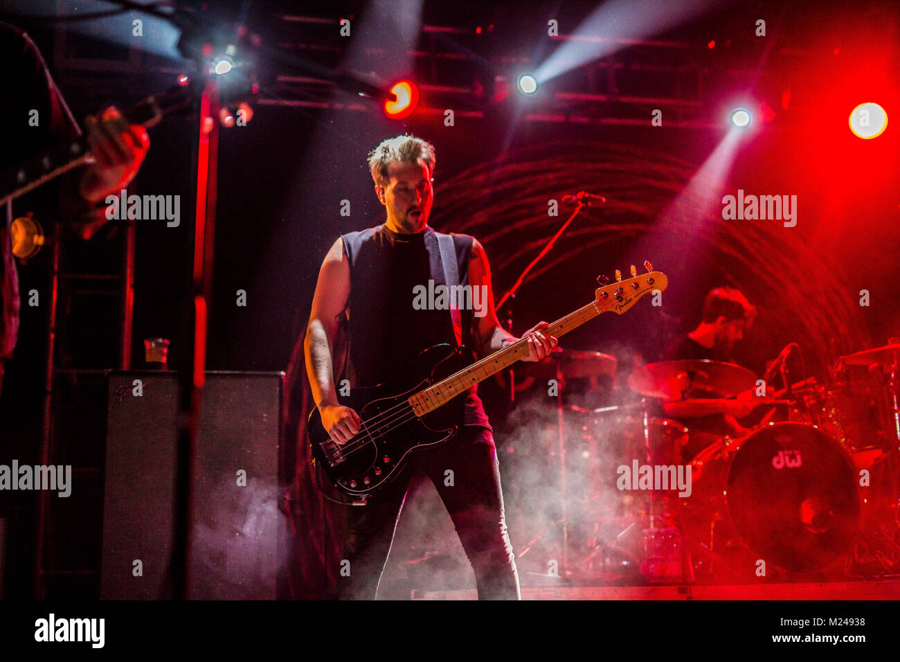 Bologna, Italy. 4th February, 2018. Nothing but thieves at Zona Roveri, Bologna. Open act The Excerts and Airways. Credit: LUIGI rizzo/Alamy Live News Stock Photo