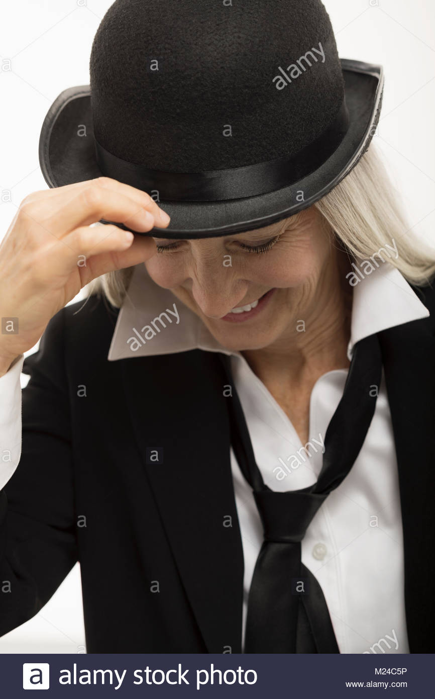 Woman suit hat hi-res stock photography and images - Alamy