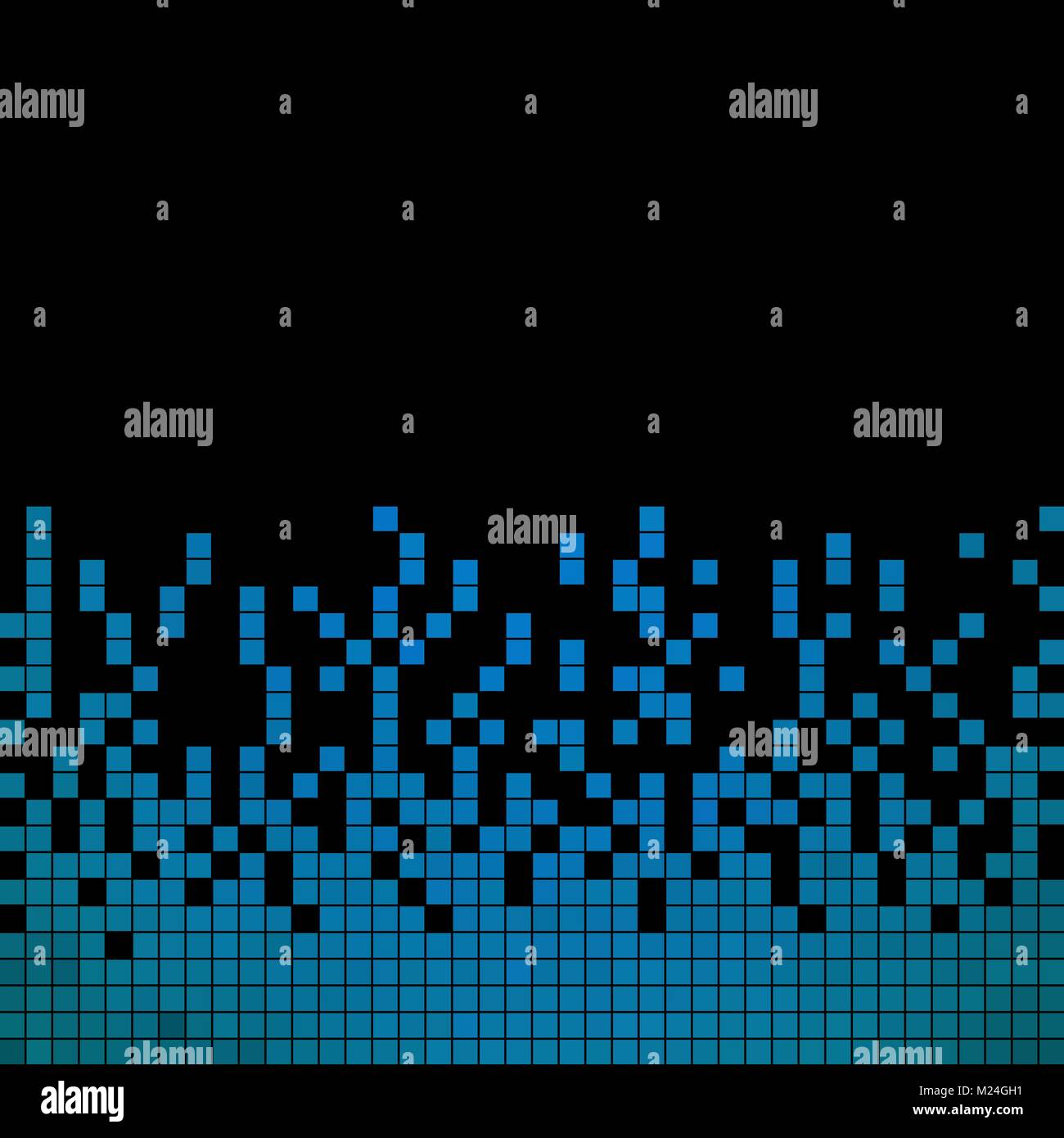 abstract vector square pixel mosaic background - blue Stock Vector ...