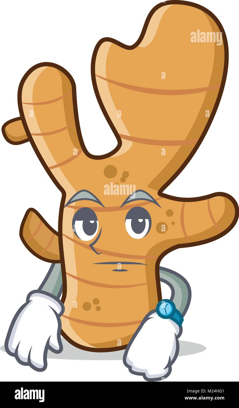 Waiting ginger mascot cartoon style Stock Vector Image & Art - Alamy