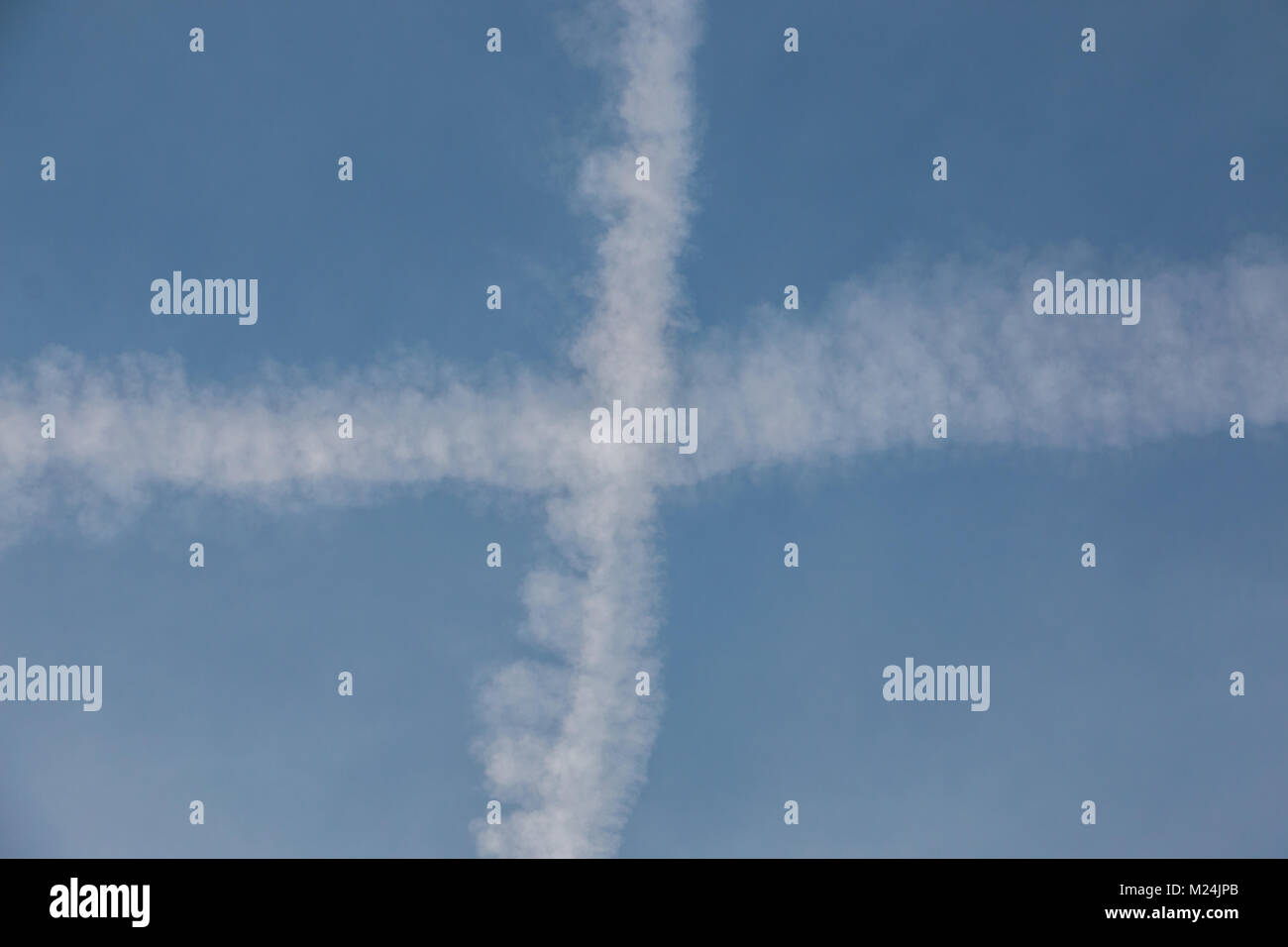Condensation trails contrails hi-res stock photography and images - Alamy