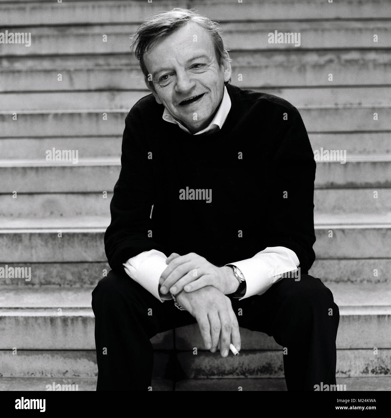 Mark E. Smith lead singer of the Fall band photographed in Islington London, England, United