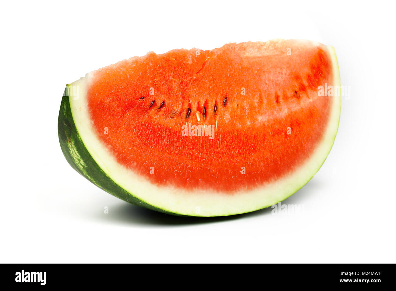 Chopped slice of a watermelon. Healthy food snack. Stock Photo