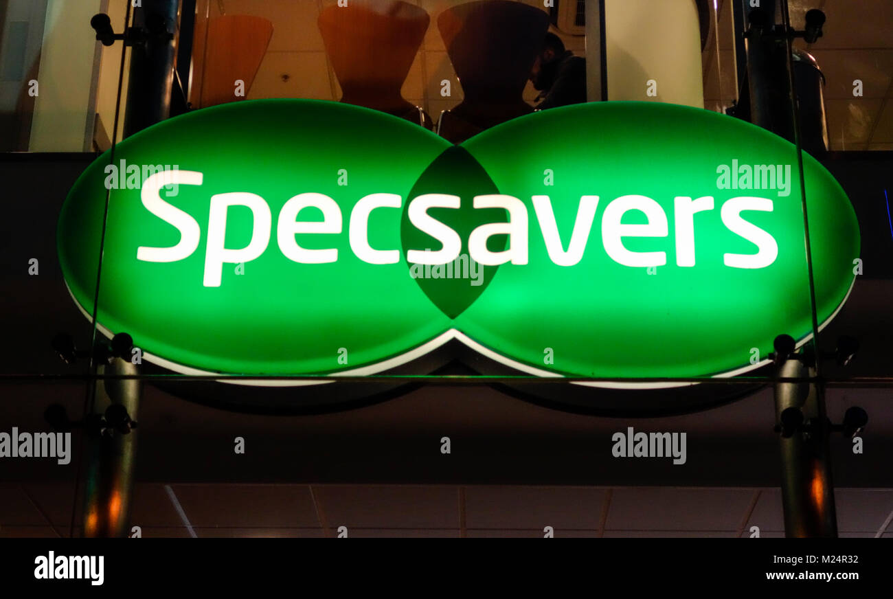 Specsavers, opticians, store front in London, UK Stock Photo