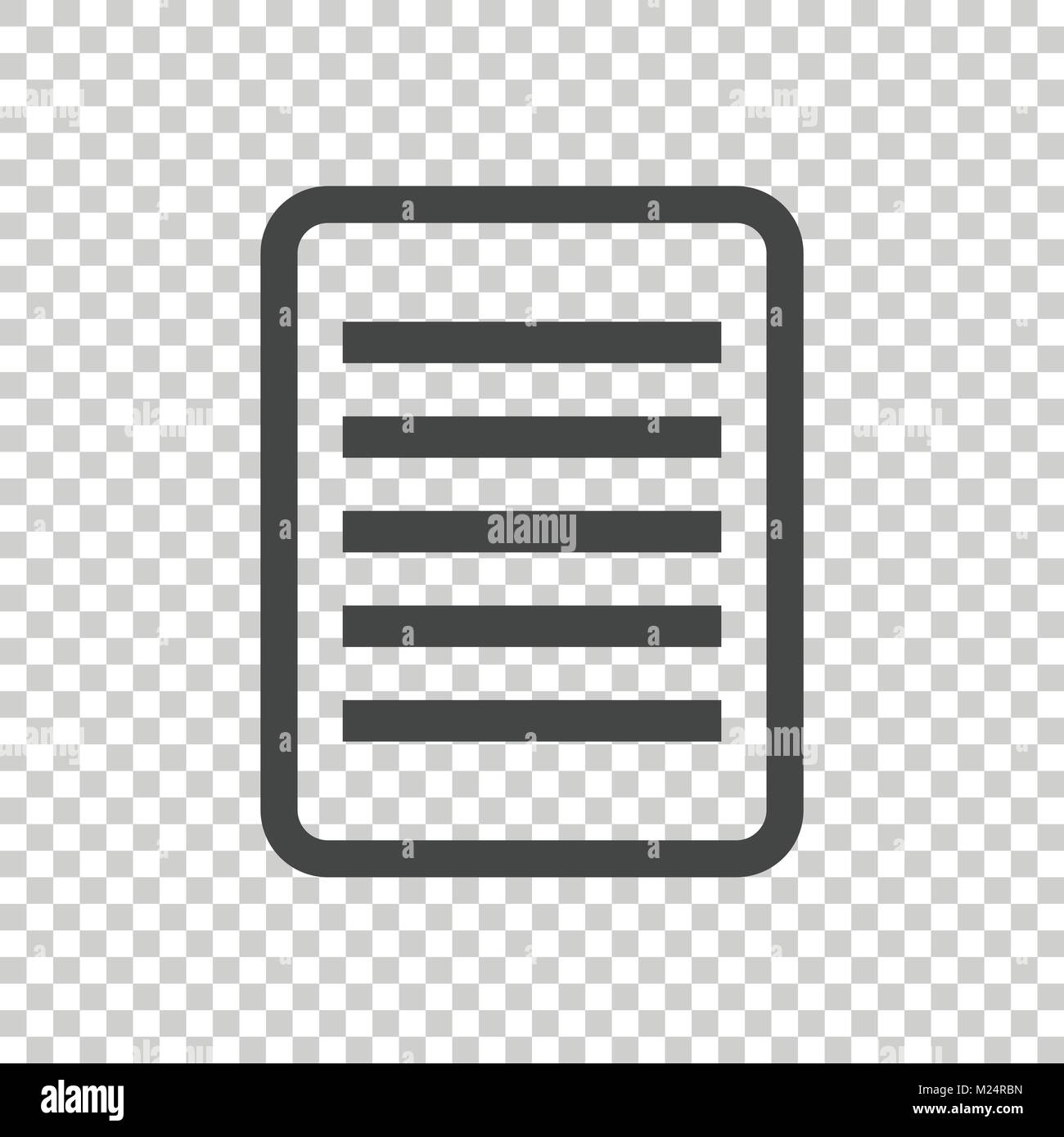 Document pictogram icon. Simple flat illustration for business ...