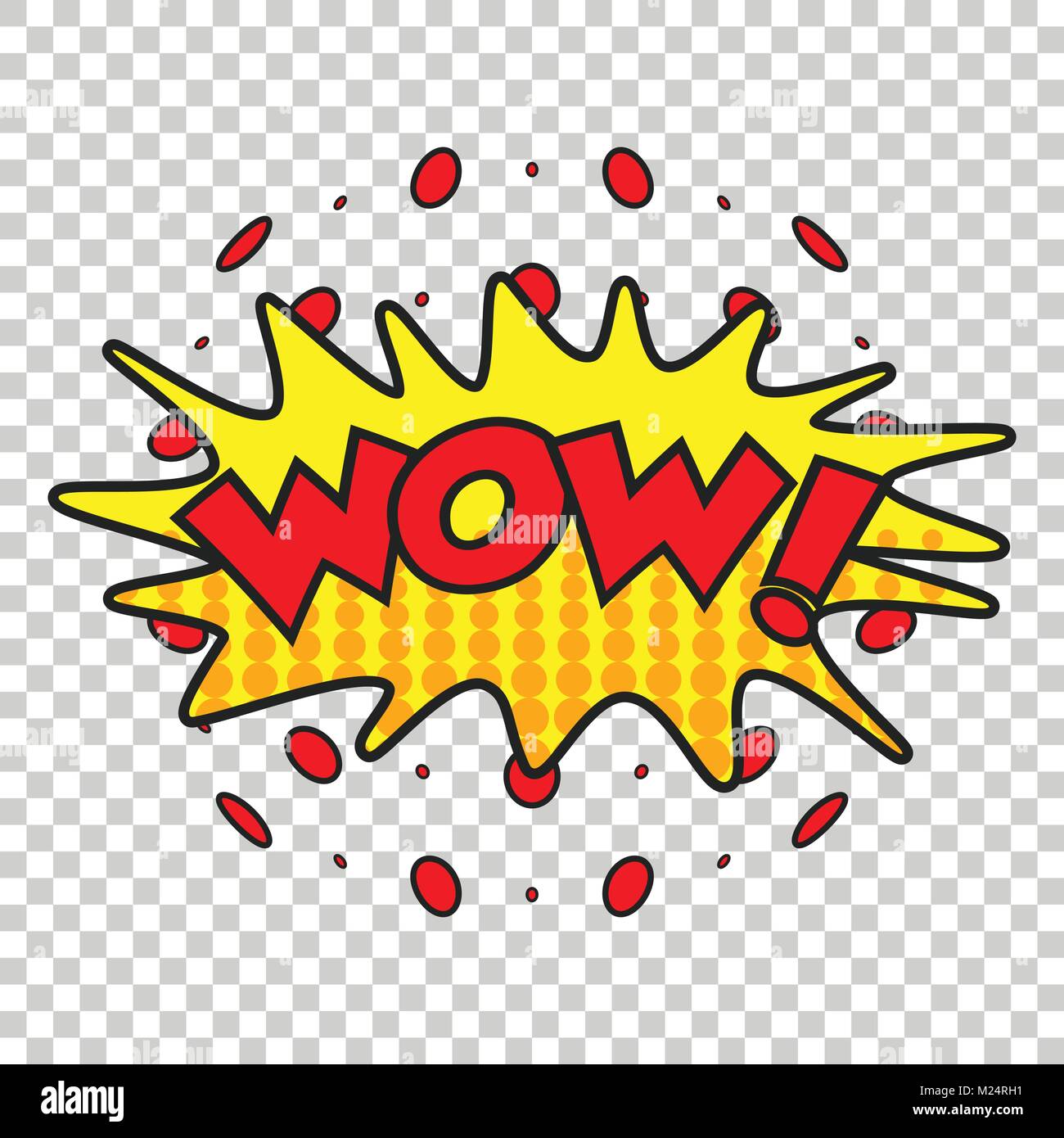 Wow comic sound effects. Sound bubble speech with word and comic cartoon  expression sounds vector illustration Stock Vector Image & Art - Alamy