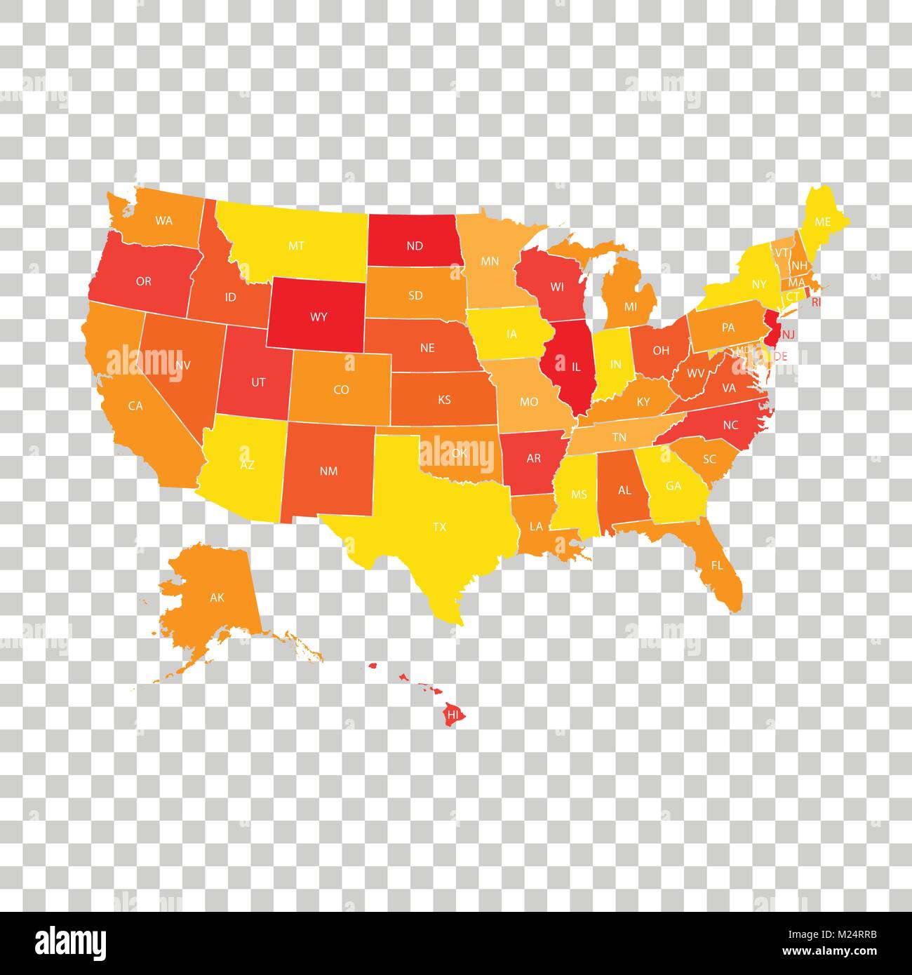 us map illustration
