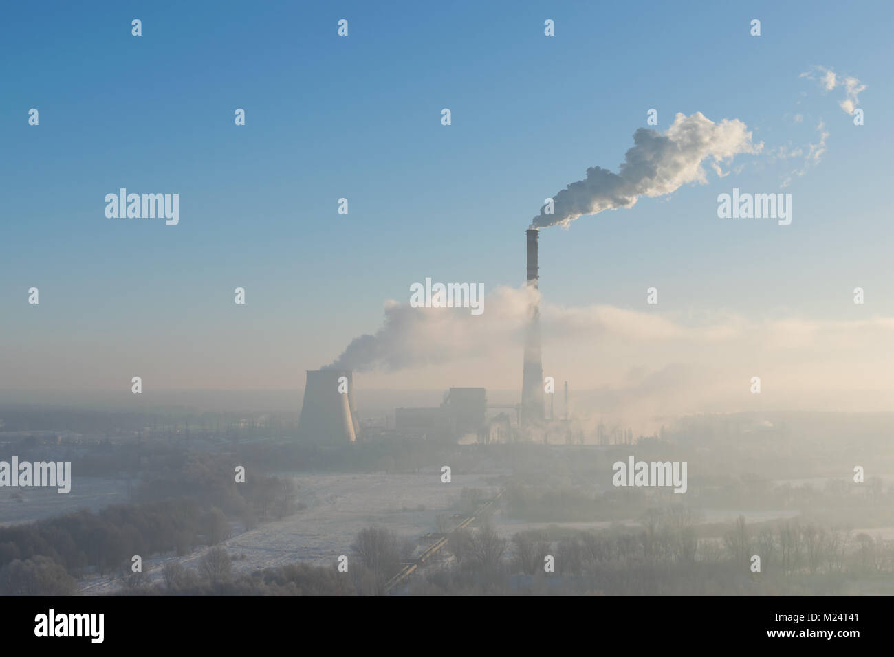 Steam turbine heat and power plant hires stock photography and images