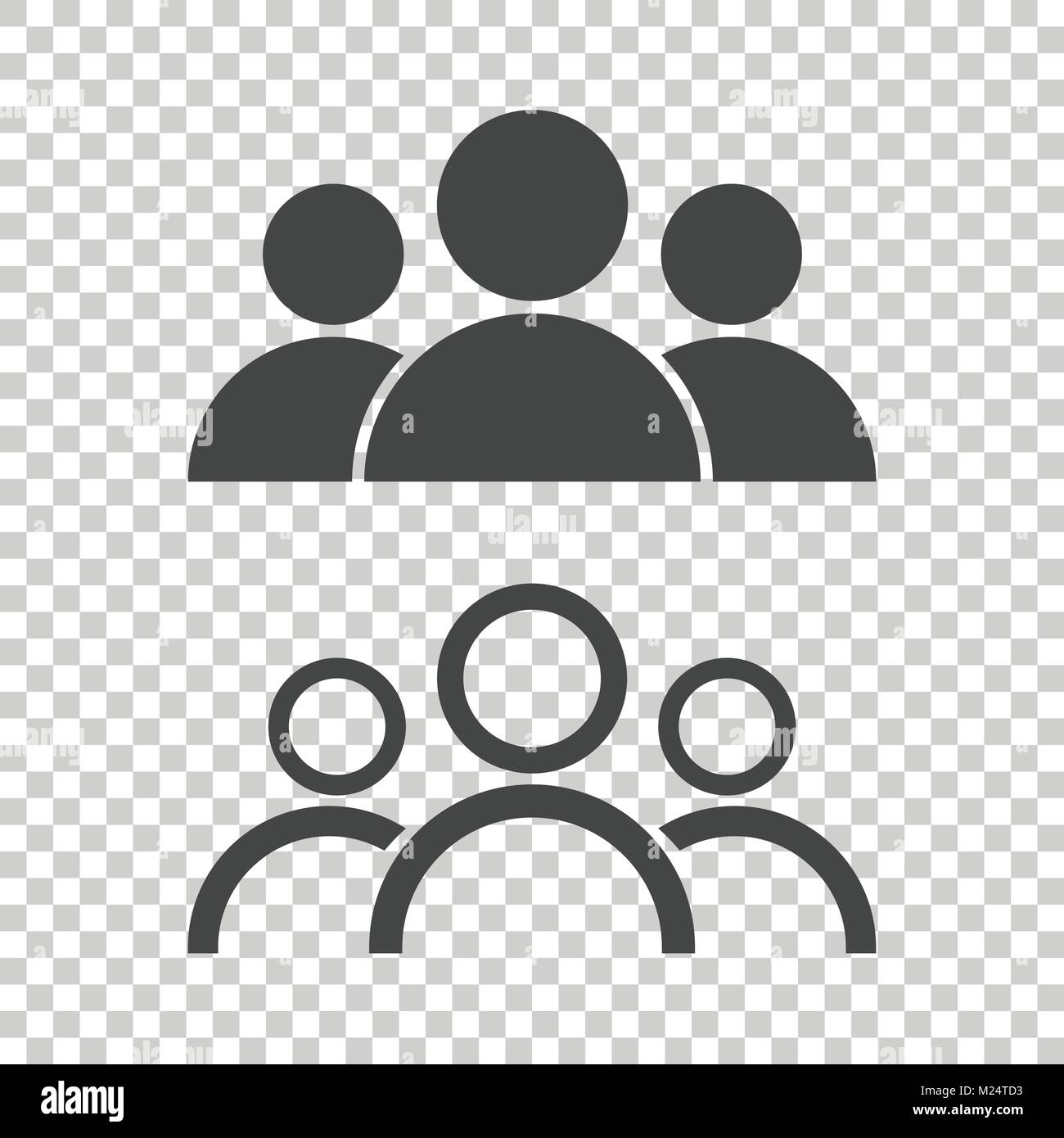 People icon. Flat vector illustration Stock Vector Image & Art - Alamy