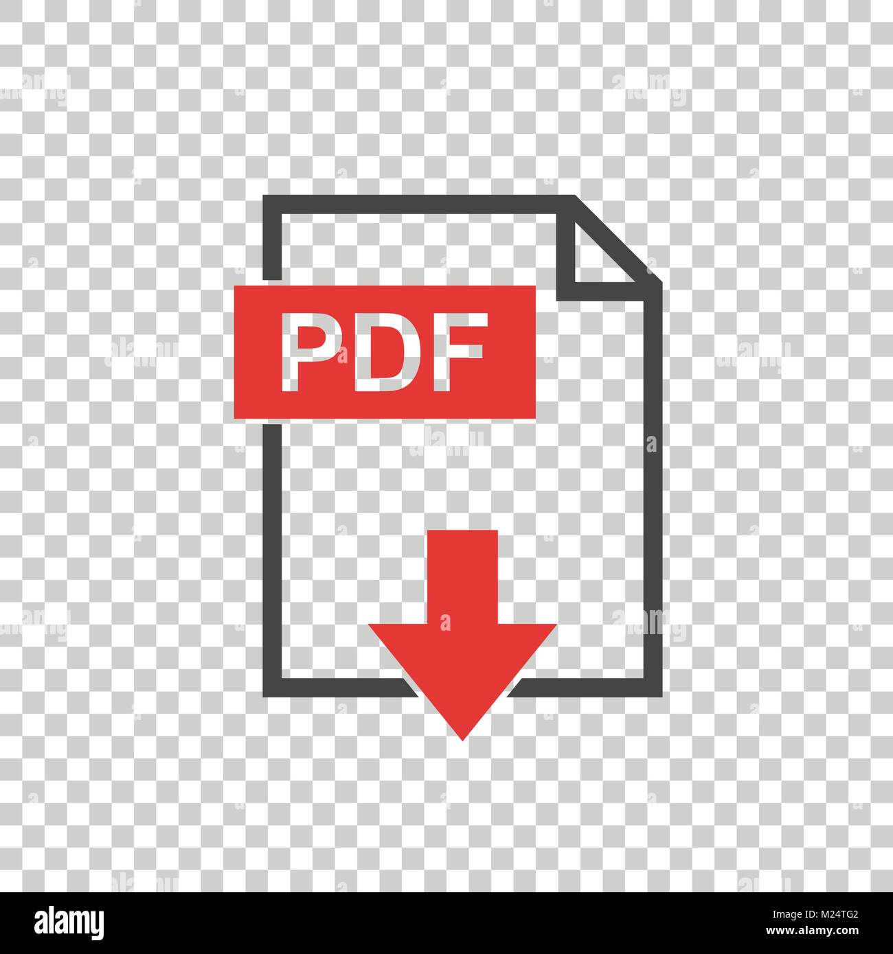 PDF icon on isolated background Stock Vector Image & Art - Alamy