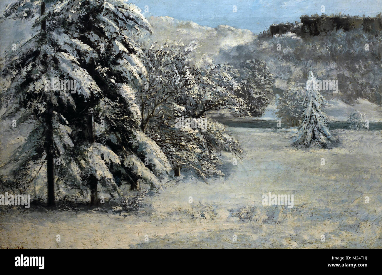 Winter Landscape 1868 Jean Désiré Gustave Courbet 1819 – 1877 French France Stock Photo