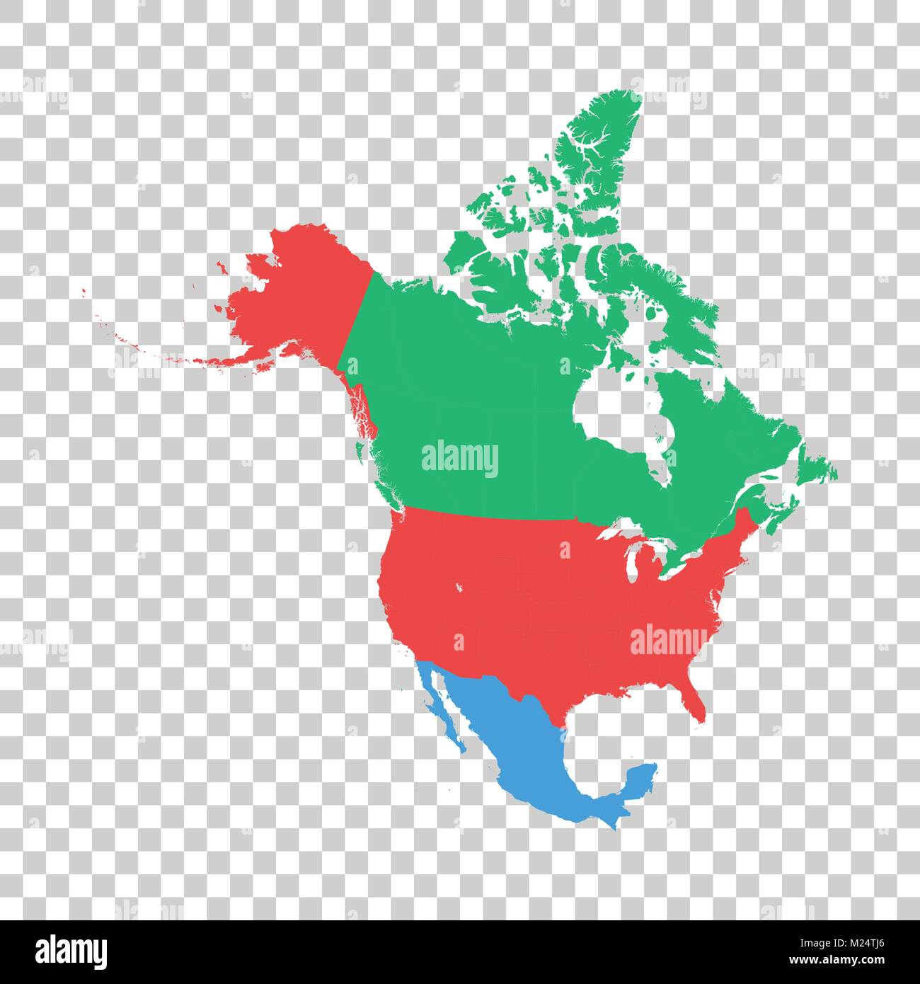 North America vector map Stock - North America Vector Map M24TJ6