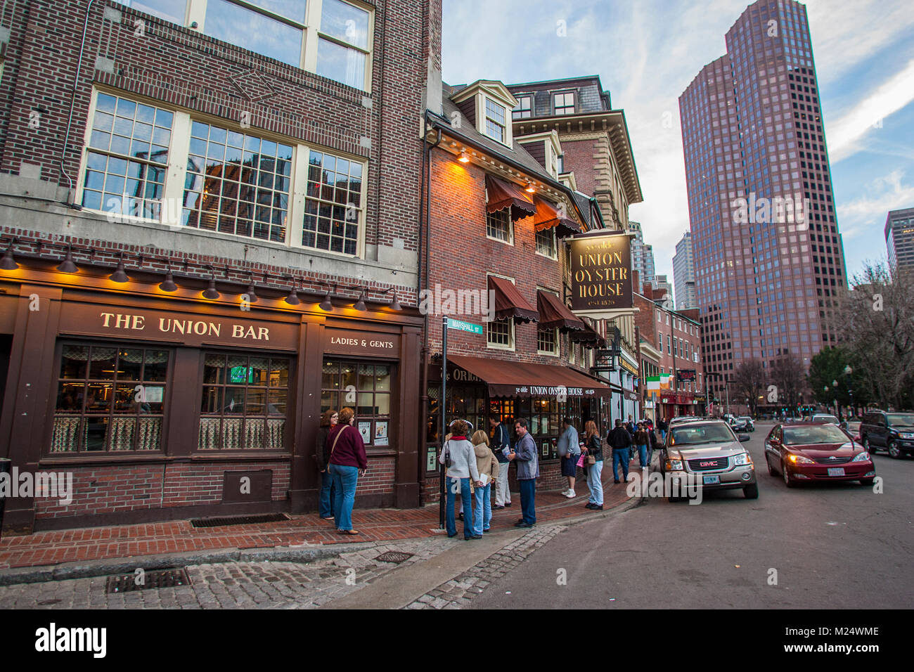 The Olde Union Oyster House in downtown Boston, Massachusetts Stock