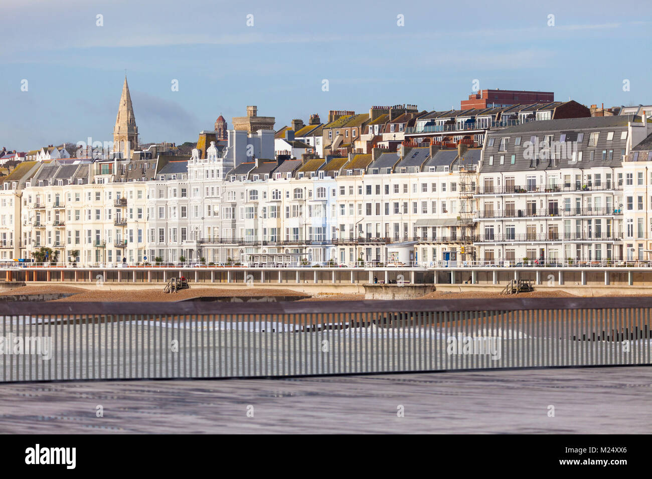 Hastings seafront victorian houses, east sussex, uk Stock Photo