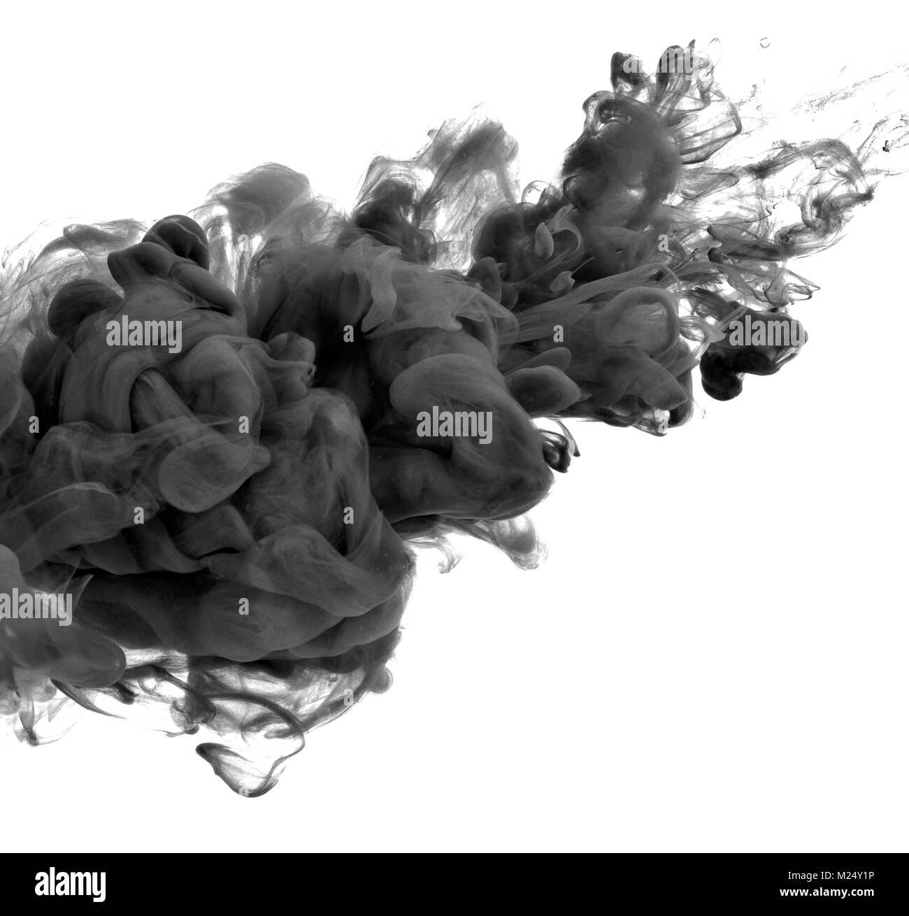 black paint in water Stock Photo - Alamy
