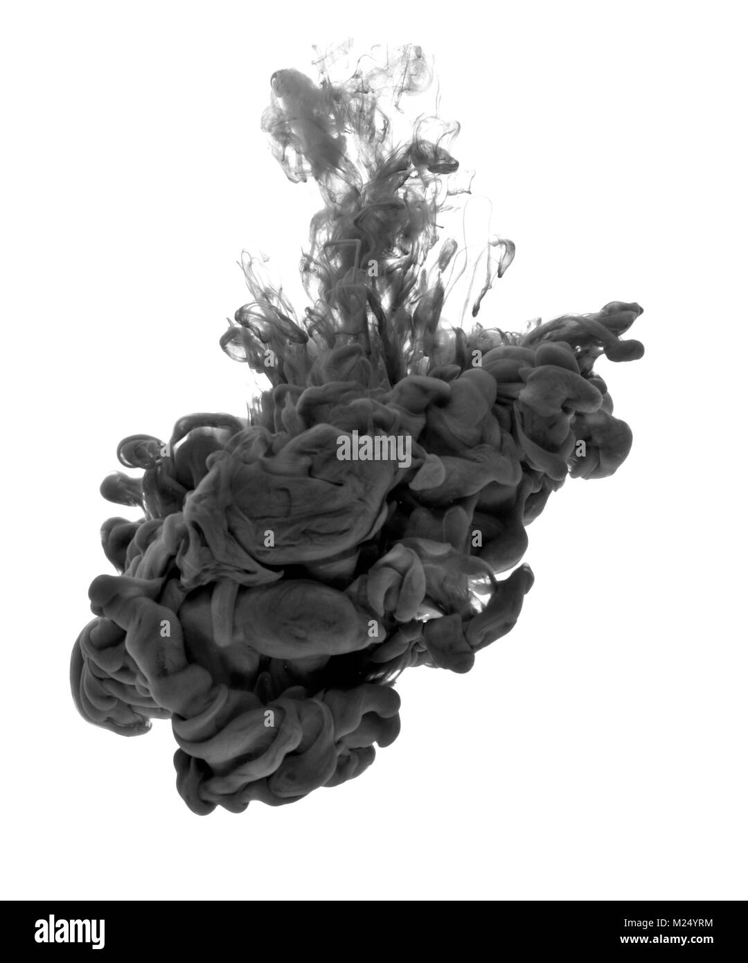 black paint in water Stock Photo