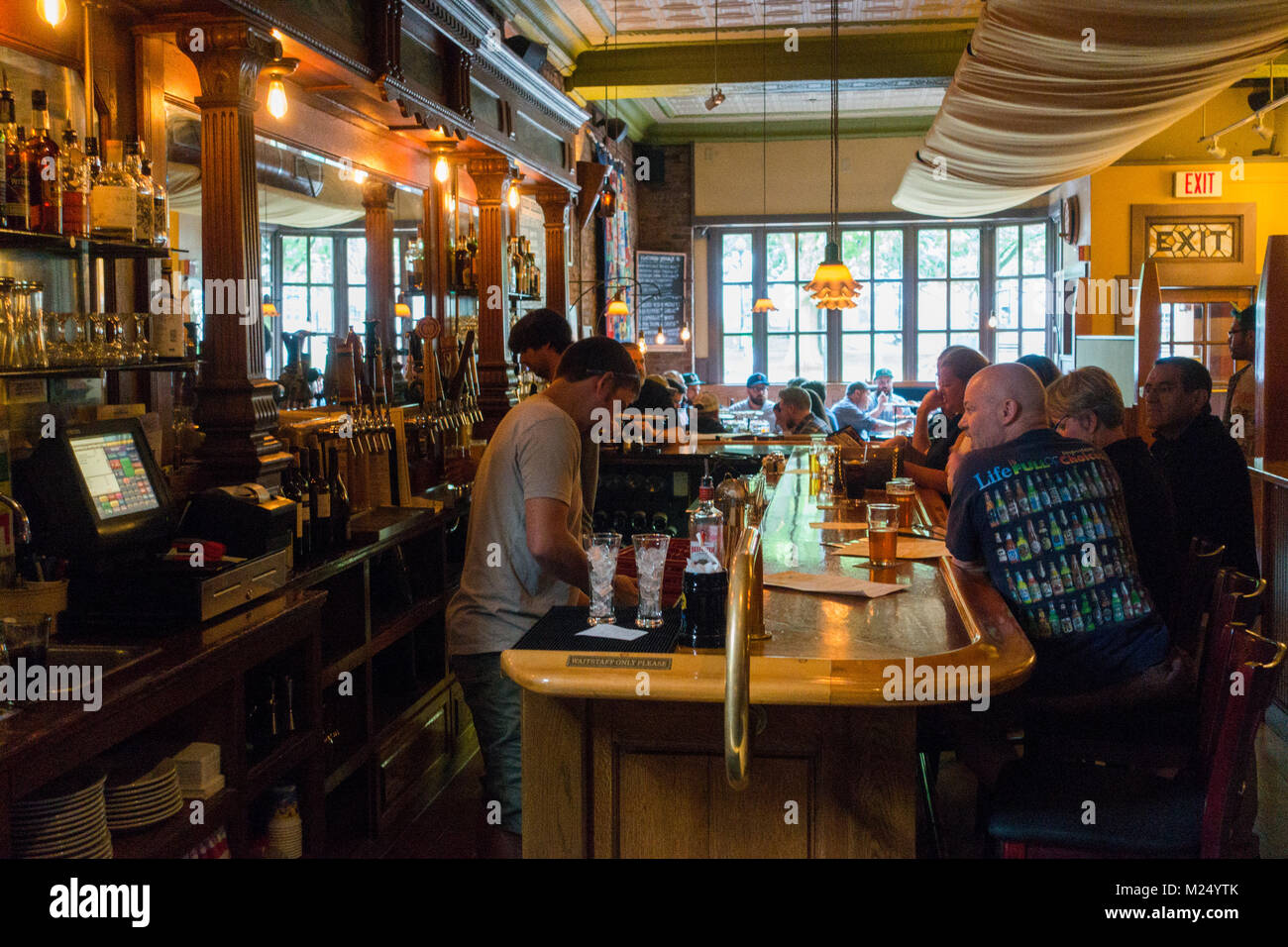 American Flatbread pizza restaurant in Burlington VT Stock Photo Alamy
