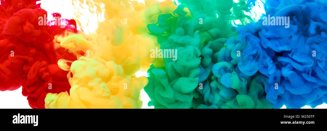 close up of paint in water Stock Photo Alamy