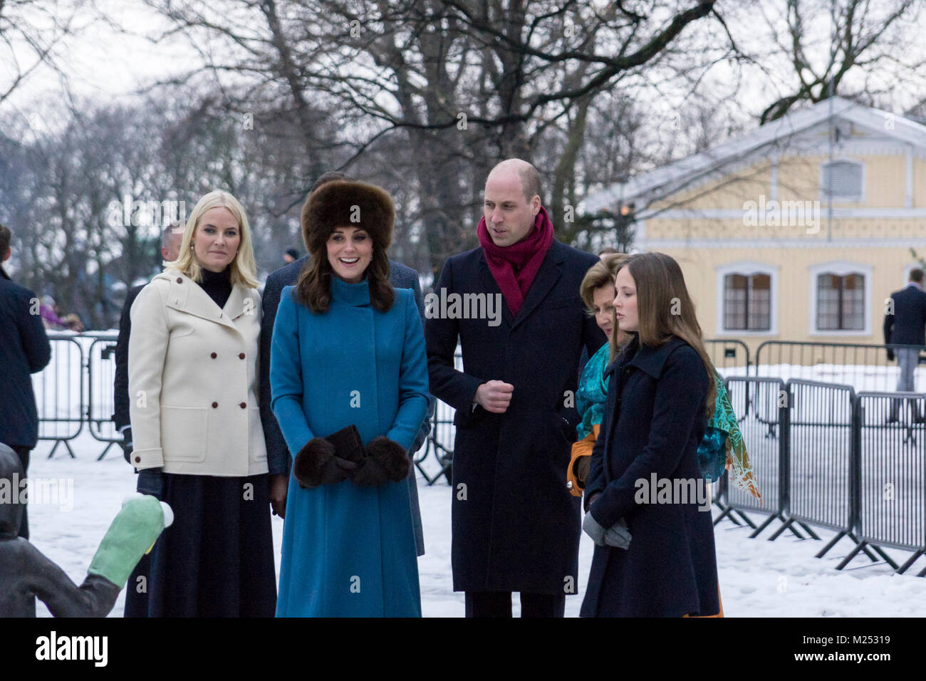 The Duke and Duchess of Cambrigde visit Norway, February 2018 Stock Photo