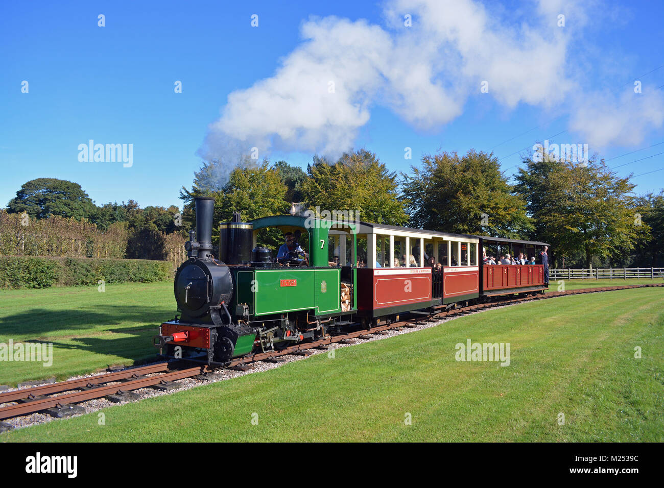 1897 Decauville 0-4-2 Steam Locomotive Stock Photo