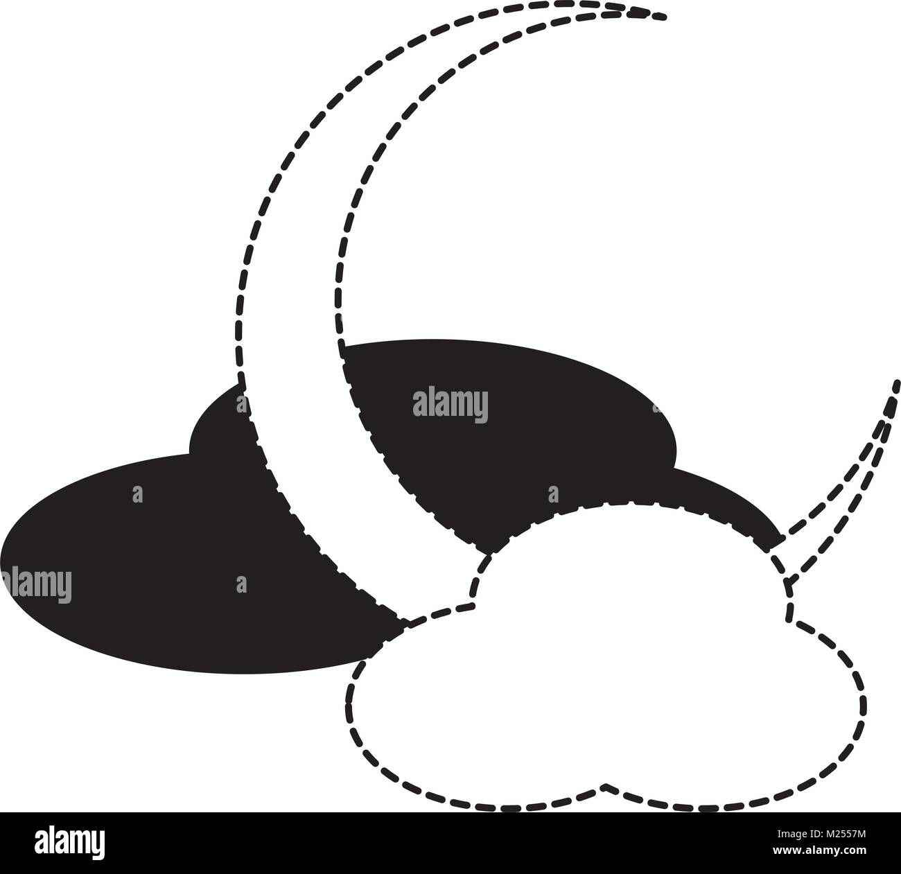 moon and clouds icon Stock Vector Image & Art - Alamy