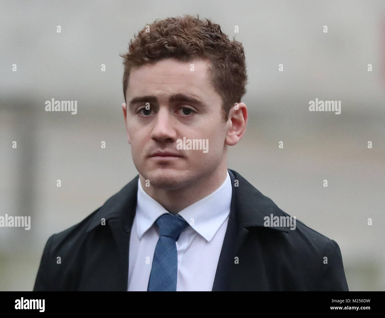 Ireland and Ulster rugby player Paddy Jackson arrives at Belfast Crown