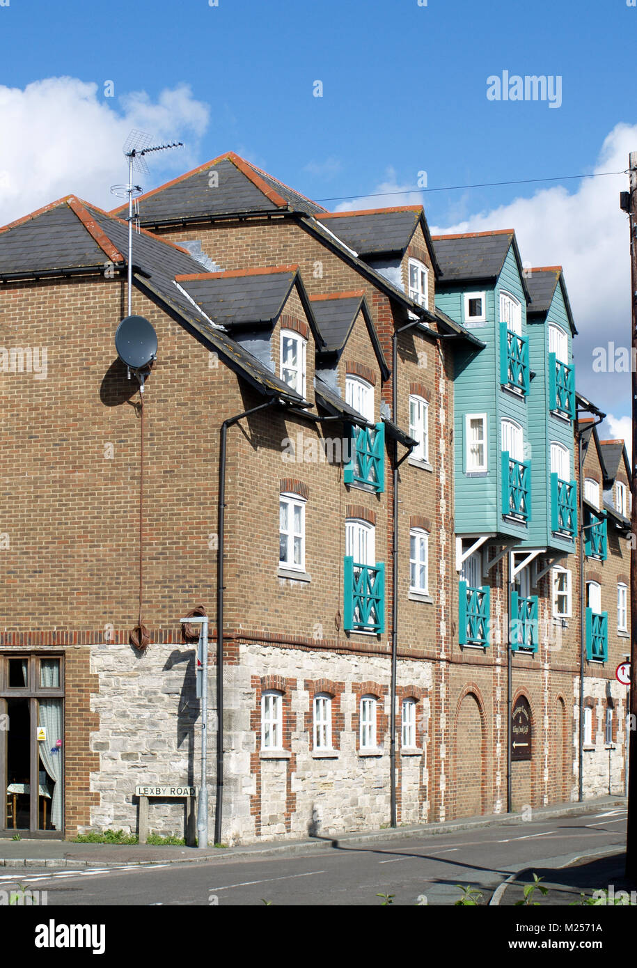 Refurbished flats at Eling, Totton, Southampton, Hampshire, England, UK