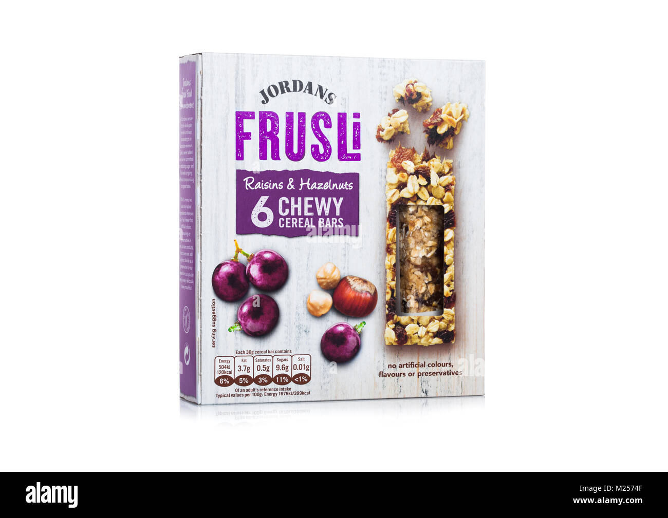 LONDON, UK FEBRUARY 02, 2018 Box of Jordans fruit and nut cereal