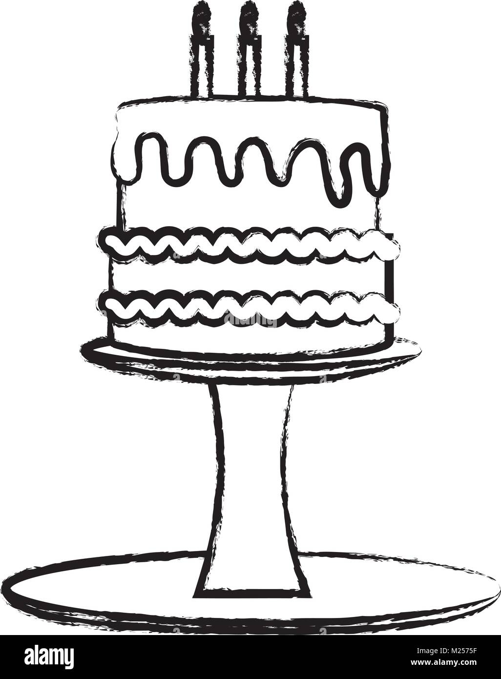 Birthday cake icon image Stock Vector Image & Art - Alamy