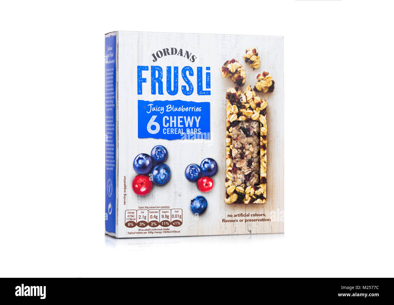 LONDON, UK FEBRUARY 02, 2018 Box of Jordans fruit and nut cereal