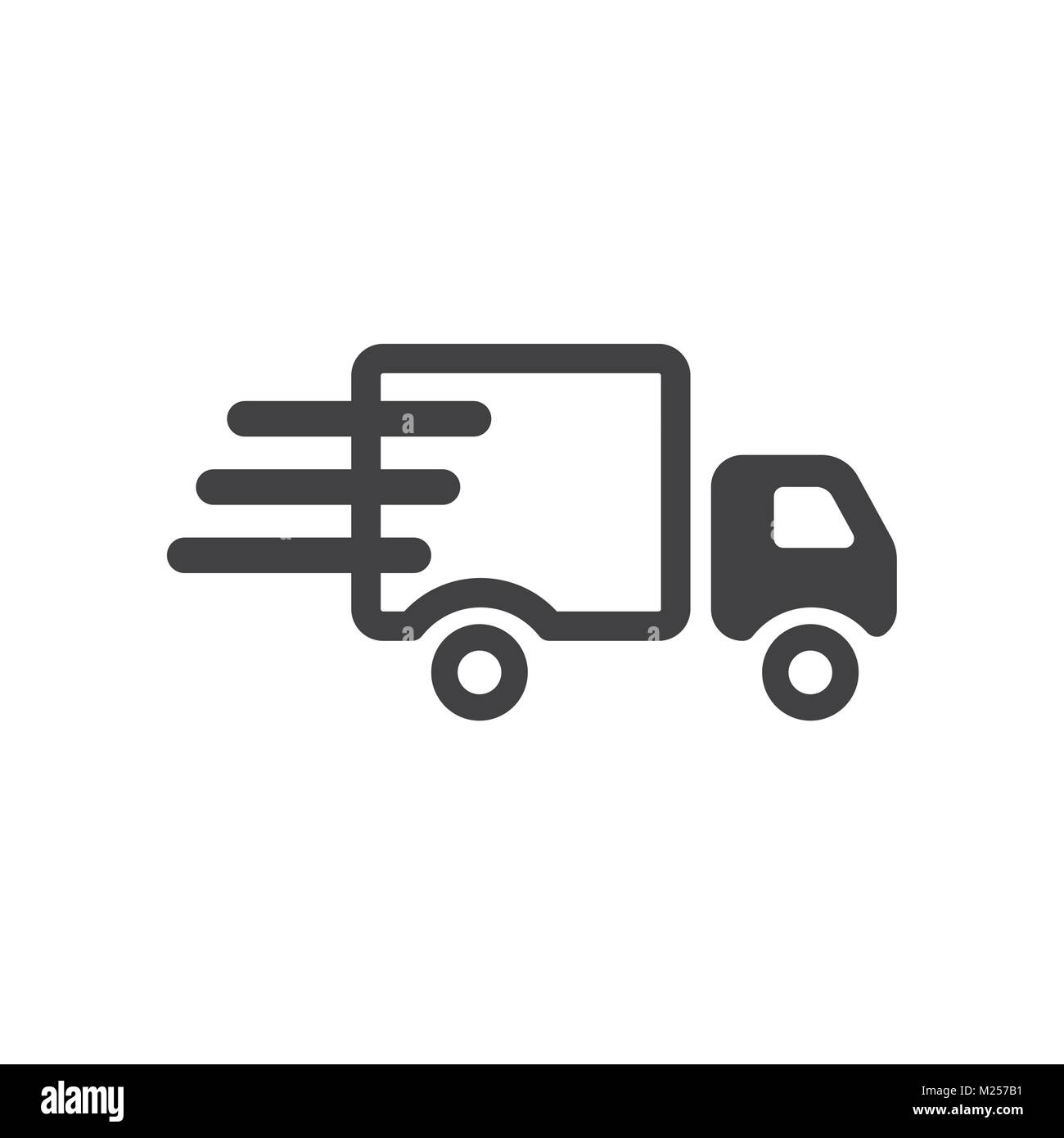 Truck Icon Vector flat design style. Isolated on white background Stock ...