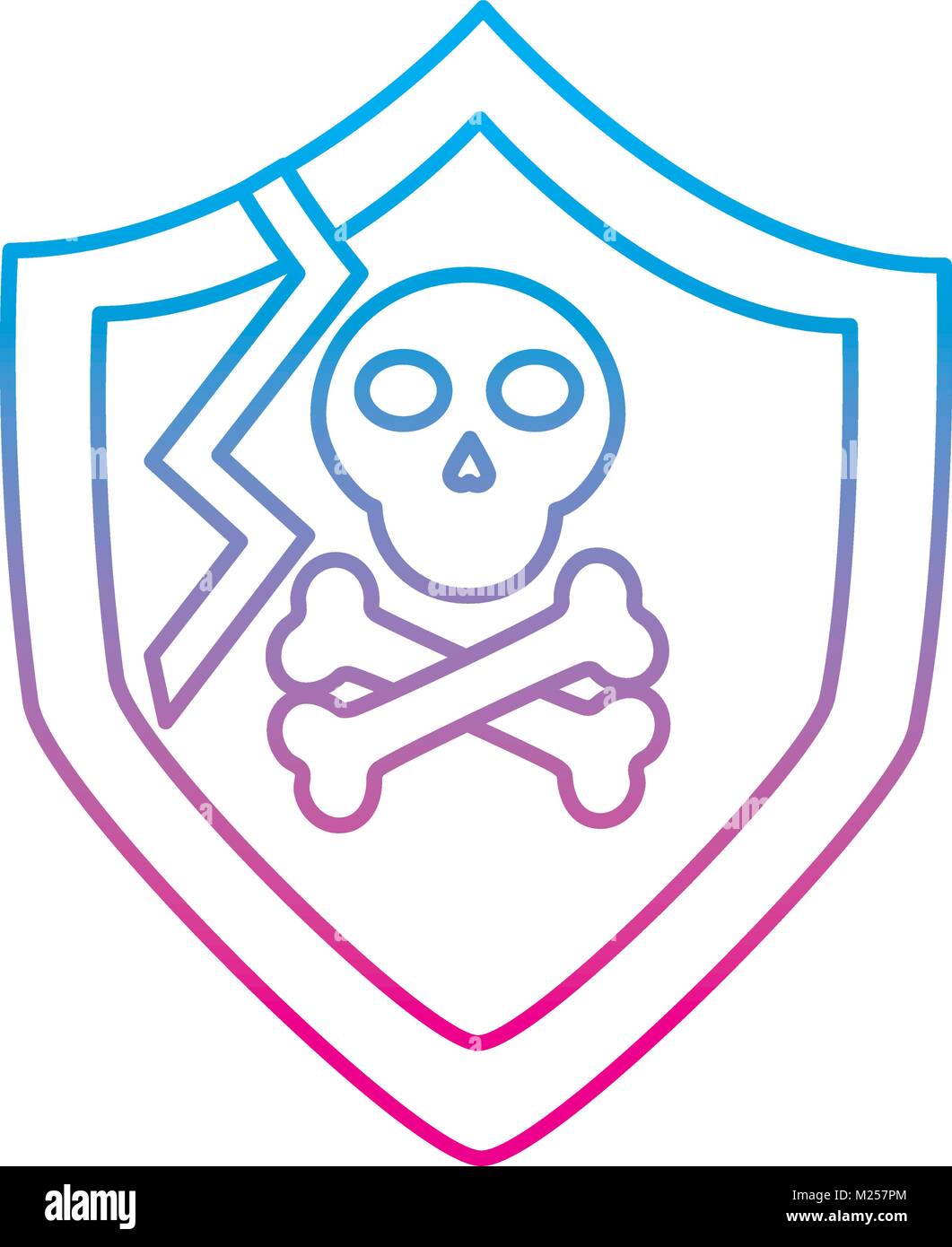 shield protection vulnerability system information Stock Vector Image ...