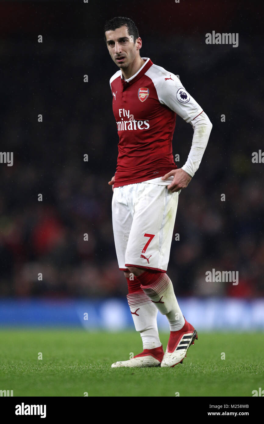 Henrikh Mkhitaryan Arsenal Wears Number 77 Editorial Stock Photo