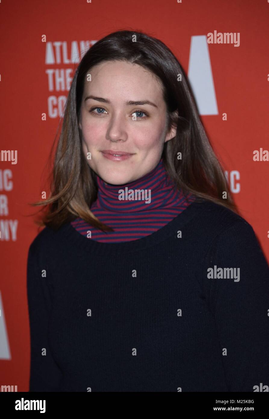 New York, NY, USA. 5th Feb, 2018. Megan Boone at arrivals for HANGMEN  Opening Night Curtain Call and Party, Linda Gross Theater, New York, NY  February 5, 2018. Credit: Derek Storm/Everett Collection/Alamy