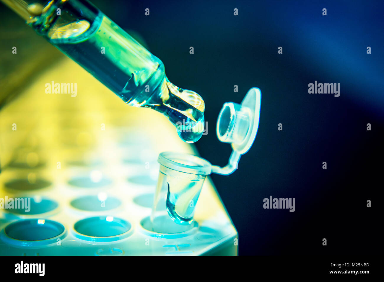 cancer crispr gene editing research concept cancer and diabetes cure research modern diseases research concept Stock Photo
