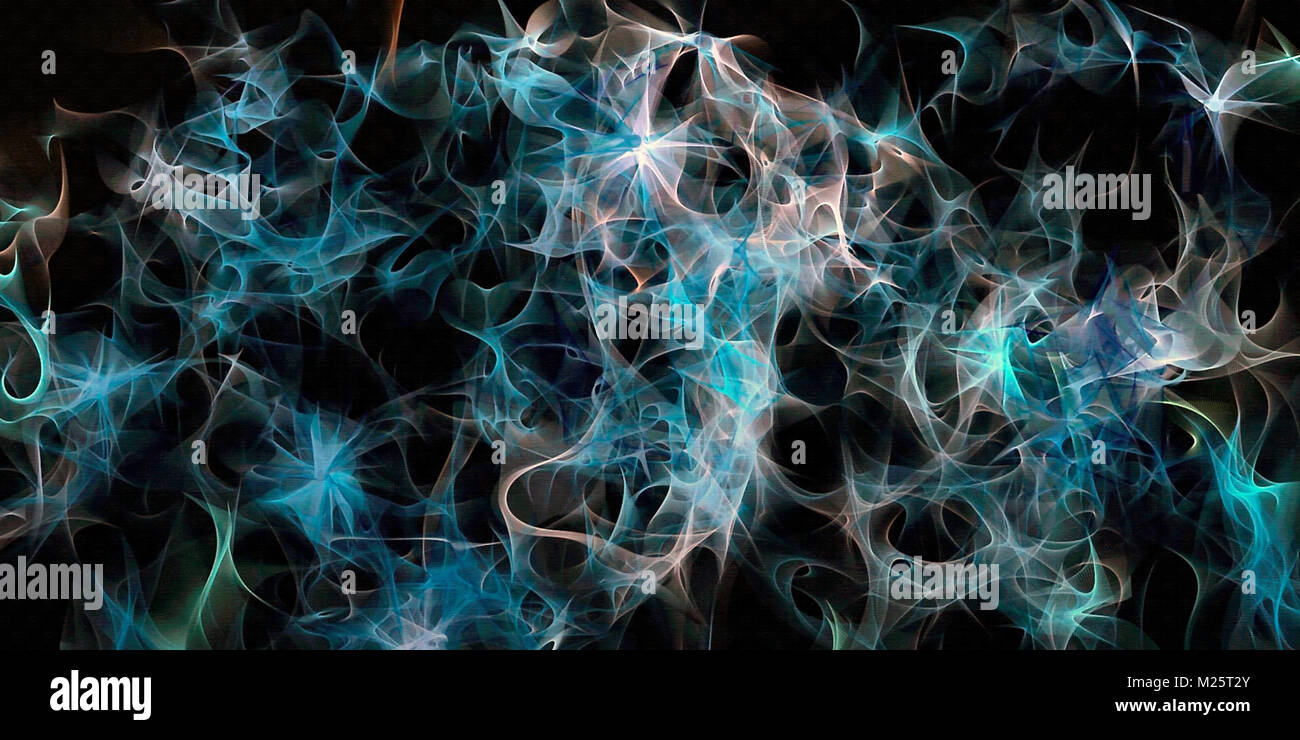 Abstract electrifying lines, smoky fractal texture pattern, digital ...