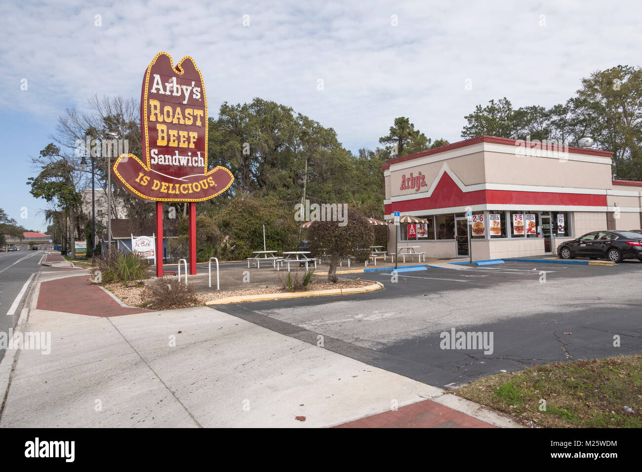 Arbys Sandwich Shop Gainesville, Florida Stock Photo Alamy