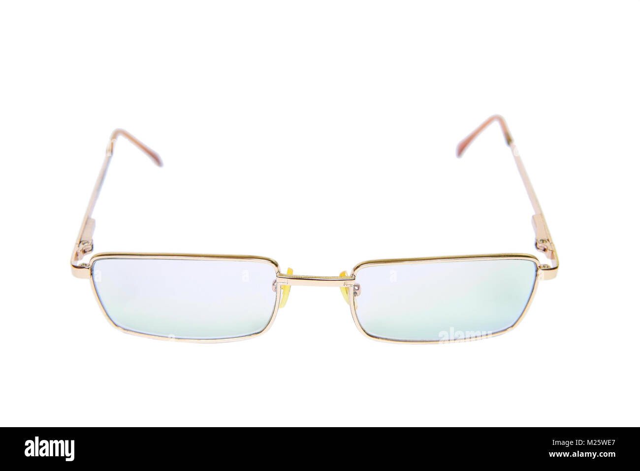 Gold frame glasses Cut Out Stock Images & Pictures - Alamy