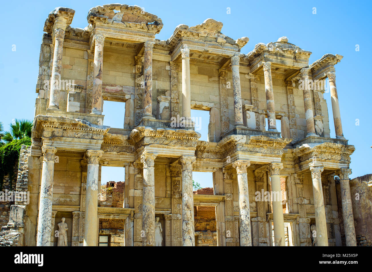 The ancient library of Celsus in Ephesus, Turkey Stock Photo - Alamy